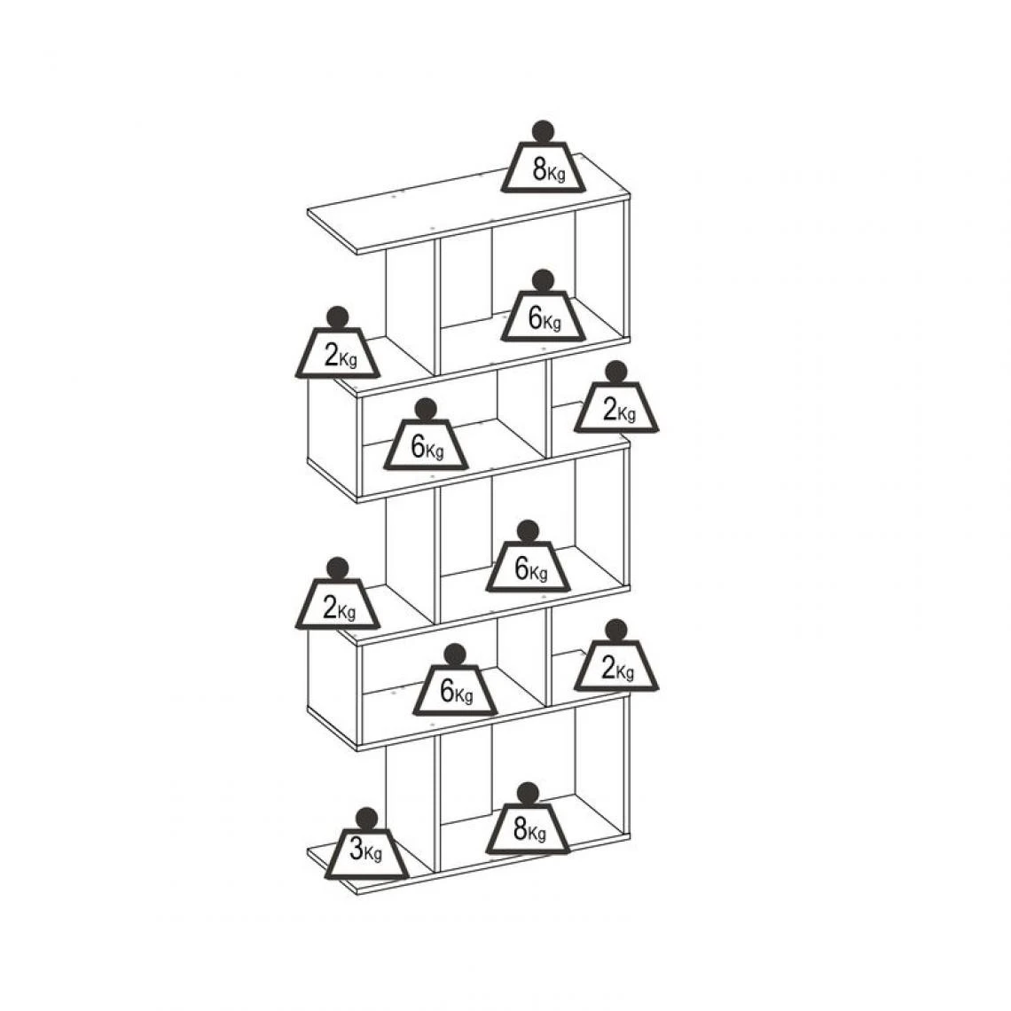 BUT Bibliothèque NILS Blanc 7 BUT Bibliothèque NILS Blanc – Image 5