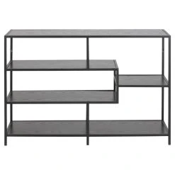 TOILINUX Bibliothèque Ouverte Sireine 4 étagères En MDF Et Métal - Noir -SoBuy Shop bibliotheque ouverte sireine 4 etageres en mdf et metal noir 13146404 35734484 1140x1140