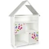 Leomark Bibliothèque PETIT CHALET Blanc Et Gris à 6 Compartiments Motif Papi... -SoBuy Shop bibliotheque petit chalet blanc et gris a 6 compartiments motif papillons 12268176 32656626 1140x1140