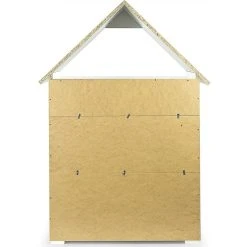 Leomark Bibliothèque PETIT CHALET Blanc Et Gris à 6 Compartiments Motif Papi... -SoBuy Shop bibliotheque petit chalet blanc et gris a 6 compartiments motif papillons 12268176 32656632 1140x1140