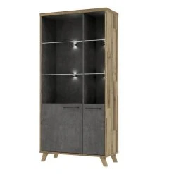 BUT Bibliotheque RICCIANO Imitation Chêne Et Béton 9 BUT Bibliotheque RICCIANO Imitation Chêne Et Béton -SoBuy Shop bibliotheque ricciano imitation chene et beton 11672720 30734430 1140x1140