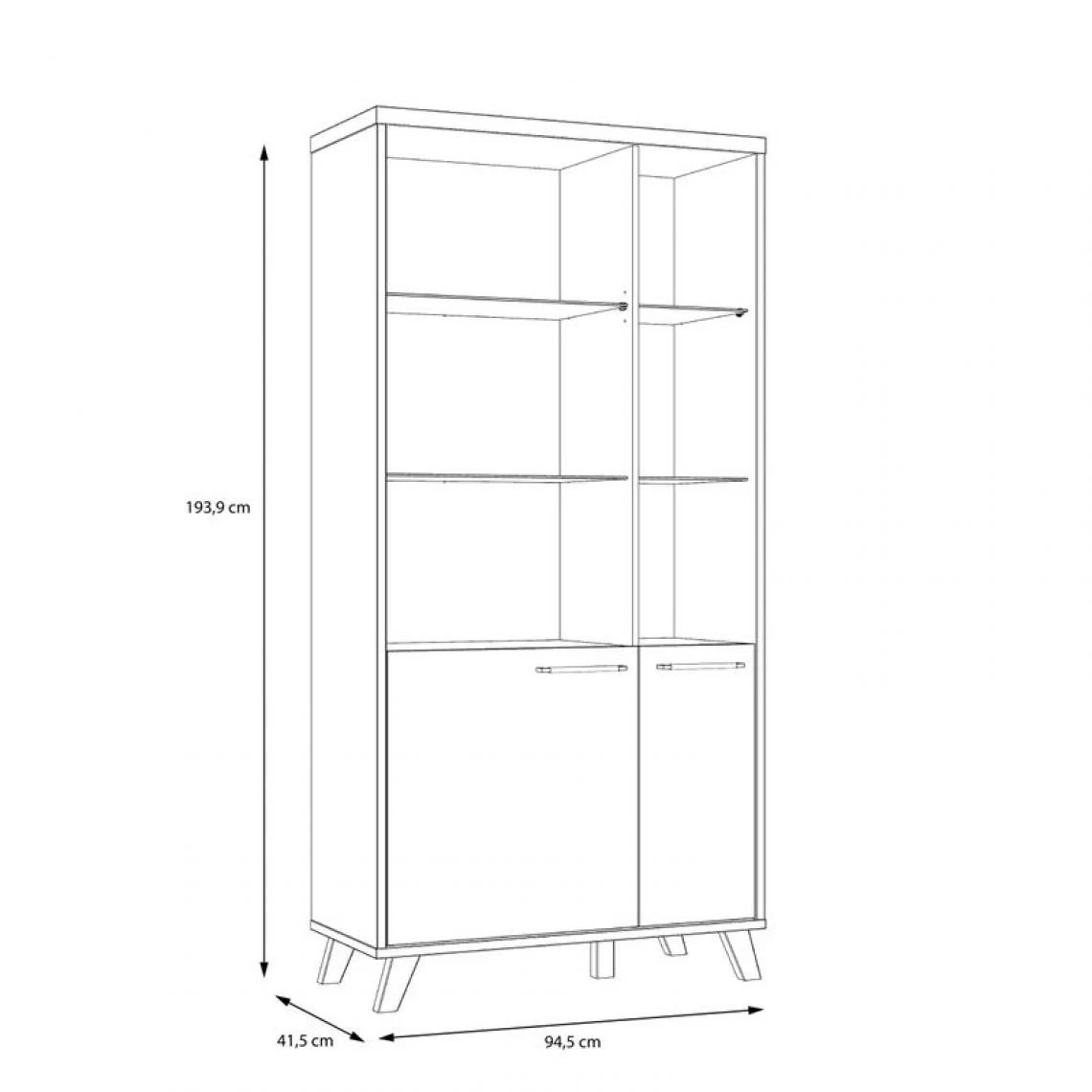 BUT Bibliotheque RICCIANO Imitation Chêne Et Béton 7 BUT Bibliotheque RICCIANO Imitation Chêne Et Béton – Image 5