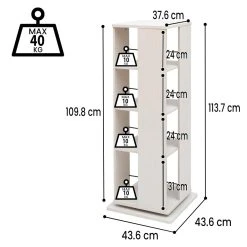 IRIS OHYAMA Bibliothèque Rotative à 360 °, -SoBuy Shop bibliotheque rotative a 360 13632248 37500612 1140x1140