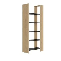 Time Bibliotheque TRUST Imitation Chêne/noir