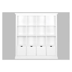 Vente-unique Bibliothèque GUERANDE - 16 Niches & 4 Tiroirs - Pin Blanc 13 Vente-unique Bibliothèque GUERANDE - 16 Niches & 4 Tiroirs - Pin Blanc -SoBuy Shop bibliotheques et etageres 12738