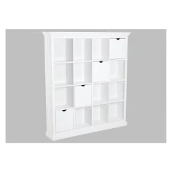 Vente-unique Bibliothèque GUERANDE - 16 Niches & 4 Tiroirs - Pin Blanc 12 Vente-unique Bibliothèque GUERANDE - 16 Niches & 4 Tiroirs - Pin Blanc -SoBuy Shop bibliotheques et etageres 14352