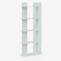 Homemania BibliothèqueTiny - Étagère, Unité Murale - Avec étagères - Salon... -SoBuy Shop bibliothequetiny tagere unite murale avec etageres salon bureau bois blanc 75 x 22 x 180 cm 10588348 27521304 1140x1140