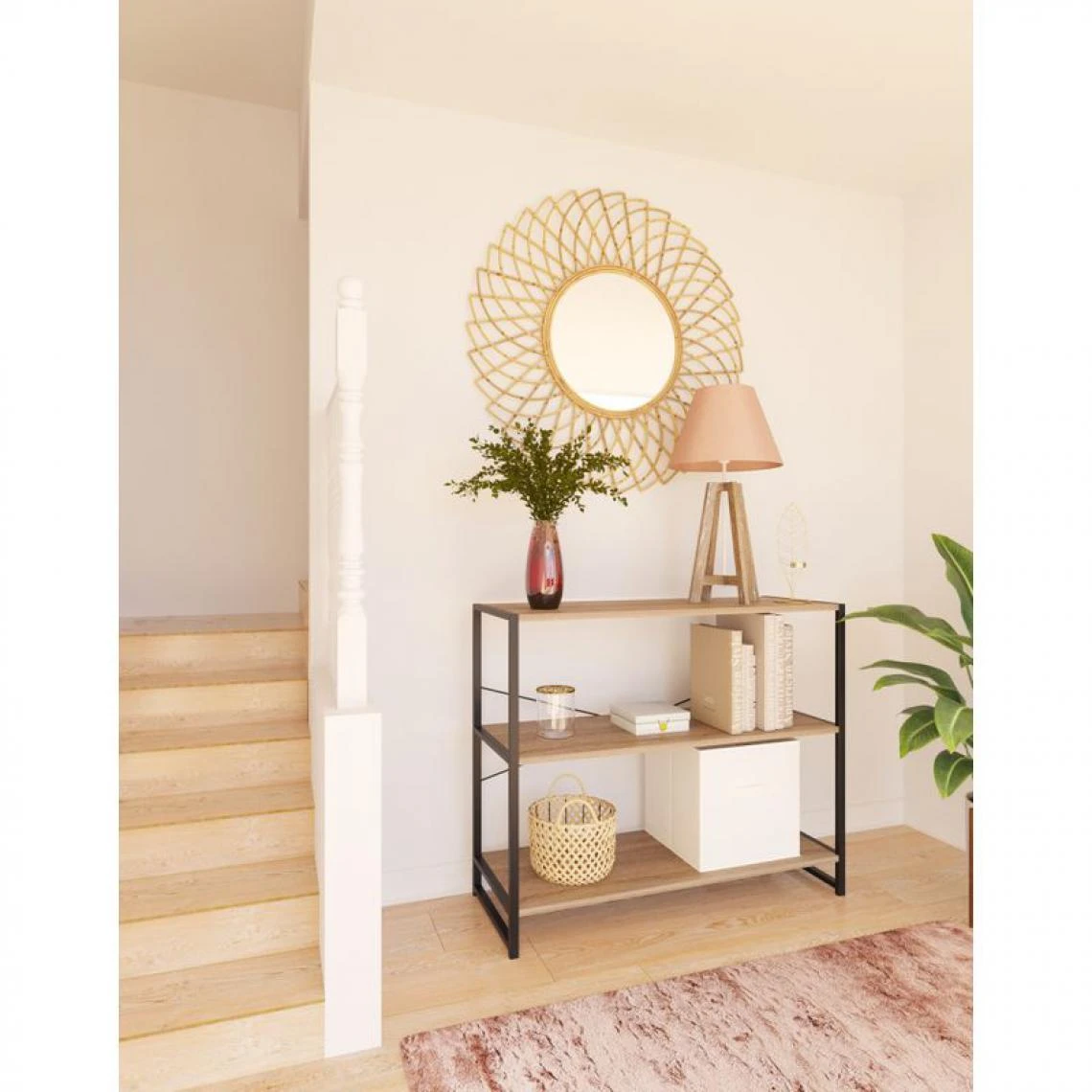 BUT Bibus BONO Imitation Chêne Et Noir 4 BUT Bibus BONO Imitation Chêne Et Noir – Image 2