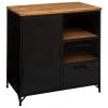 Pegane Buffet 1 Porte En Métal Et Bois Coloris Noir - Longueur 80 X Profonde... 1 Pegane Buffet 1 Porte En Métal Et Bois Coloris Noir - Longueur 80 X Profonde... -SoBuy Shop buffet 1 porte en metal et bois coloris noir longueur 80 x profondeur 425 x hauteur 85 cm 11488976 30042630 1140x1140