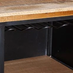 Pegane Buffet 1 Porte En Métal Et Bois Coloris Noir - Longueur 80 X Profonde... -SoBuy Shop buffet 1 porte en metal et bois coloris noir longueur 80 x profondeur 425 x hauteur 85 cm 11488976 30042636 1140x1140