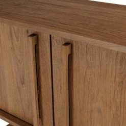 MACABANE Buffet 2 Portes 1 Niche En Bois De Teck Recyclé Naturel -SoBuy Shop buffet 2 portes 1 niche en bois de teck recycle naturel 501592 4 1140x1140