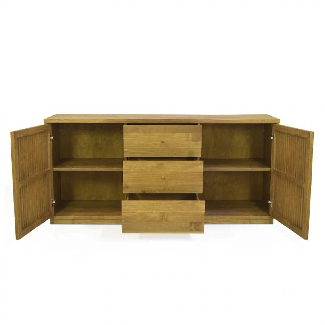 Time Buffet 2 Portes/ 3 Tiroirs EQUATORIA Bois Massif 5 Time Buffet 2 Portes/ 3 Tiroirs EQUATORIA Bois Massif – Image 3