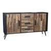 Tousmesmeubles Buffet 2 Portes 3 Tiroirs Métal/Bois Massif- WINSON 1 Tousmesmeubles Buffet 2 Portes 3 Tiroirs Métal/Bois Massif- WINSON -SoBuy Shop buffet 2 portes 3 tiroirs metalbois massif winson 12502576 33405568 1140x1140