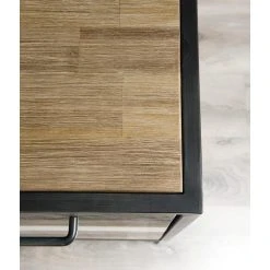 MACABANE Buffet LEANDRE 2 Portes 3 Tiroirs Bois Et Métal -SoBuy Shop buffet 2 portes 3 tiroirs style industriel design 832000 6 1140x1140