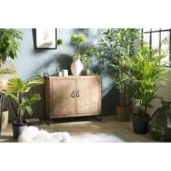 MACABANE Buffet 2 Portes En Sapin Pieds Métal - ELYNA 9 MACABANE Buffet 2 Portes En Sapin Pieds Métal - ELYNA -SoBuy Shop buffet 2 portes en sapin pieds metal elyna design 1235769 2 1140x1140