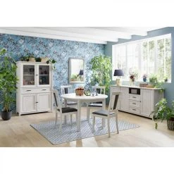 Zandiara Buffet 3 Portes/ 2 Tiroirs DAISY Imitation Chêne Blanchi -SoBuy Shop buffet 3 portes 2 tiroirs daisy imitation chene blanchi 10242372 26420738 1140x1140