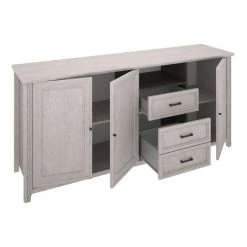 Zandiara Buffet 3 Portes/ 2 Tiroirs DAISY Imitation Chêne Blanchi -SoBuy Shop buffet 3 portes 2 tiroirs daisy imitation chene blanchi 10242372 26420740 1140x1140