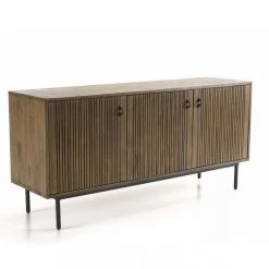 MACABANE Buffet 3 Portes Acacia Pieds Métal GINO -SoBuy Shop buffet 3 portes acacia pieds metal gino design 834003 3 1140x1140