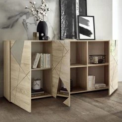 NOUVOMEUBLE Buffet 3 Portes Contemporain Couleur Chêne Clair VICTOIRE -SoBuy Shop buffet 3 portes contemporain couleur chene clair victoire 11651346 30674438 1140x1140