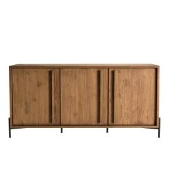 MACABANE Buffet 3 Portes En Bois De Teck Recyclé Pieds En Métal Noir 13 MACABANE Buffet 3 Portes En Bois De Teck Recyclé Pieds En Métal Noir -SoBuy Shop buffet 3 portes en bois de teck recycle pieds en metal noir 501589 2 1140x1140