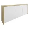 BUT Buffet 3 Portes ESSENTIAL Imitation Chêne Et Blanc