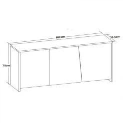 BUT Buffet 3 Portes ESSENTIAL Imitation Chêne Et Blanc -SoBuy Shop buffet 3 portes essential imitation chene et blanc 10566364 27459472 1140x1140