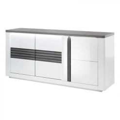 Modern Living Buffet 3 Portes VERTIGO Blanc/chêne Gris 9 Modern Living Buffet 3 Portes VERTIGO Blanc/chêne Gris -SoBuy Shop buffet 3 portes vertigo blancchene gris 9161155 23915893 1140x1140