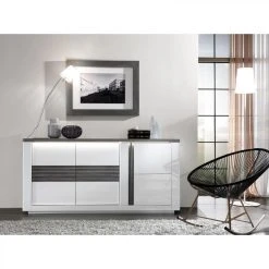 Modern Living Buffet 3 Portes VERTIGO Blanc/chêne Gris 10 Modern Living Buffet 3 Portes VERTIGO Blanc/chêne Gris -SoBuy Shop buffet 3 portes vertigo blancchene gris 9161155 23915895 1140x1140