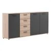 BUT Buffet 3 Portes/4 Tiroirs TOLEDO Décor Chêne Sonoma/gris -SoBuy Shop buffet 3 portes4 tiroirs toledo decor chene sonomagris 9161153 23915881 1140x1140
