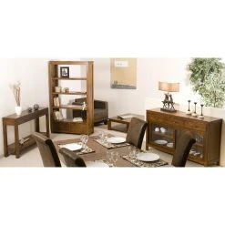 MACABANE Buffet EDEN 2 Portes Coulissantes Vitrées 3 Tiroirs Bois Mindi -SoBuy Shop buffet 3 tiroirs 2 portes coulissantes vitrees en bois mindi unique design 501040 3 1140x1140