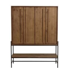 MACABANE Buffet 4 Portes 1 Niche En Bois De Teck Recyclé -SoBuy Shop buffet 4 portes 1 niche en bois de teck recycle 501586 2 1140x1140