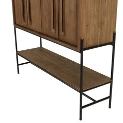MACABANE Buffet 4 Portes 1 Niche En Bois De Teck Recyclé -SoBuy Shop buffet 4 portes 1 niche en bois de teck recycle 501586 6 1140x1140
