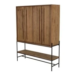 MACABANE Buffet 4 Portes 1 Niche En Bois De Teck Recyclé -SoBuy Shop buffet 4 portes 1 niche en bois de teck recycle 501586 8 1140x1140