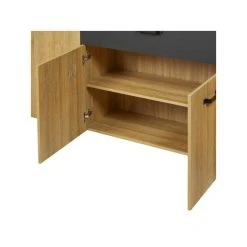 Tousmesmeubles Buffet 4 Portes 1 Tiroir Chêne Naturel/Noir- ARTEMIS 10 Tousmesmeubles Buffet 4 Portes 1 Tiroir Chêne Naturel/Noir- ARTEMIS -SoBuy Shop buffet 4 portes 1 tiroir chene naturelnoir artemis 12502582 33405596 1140x1140