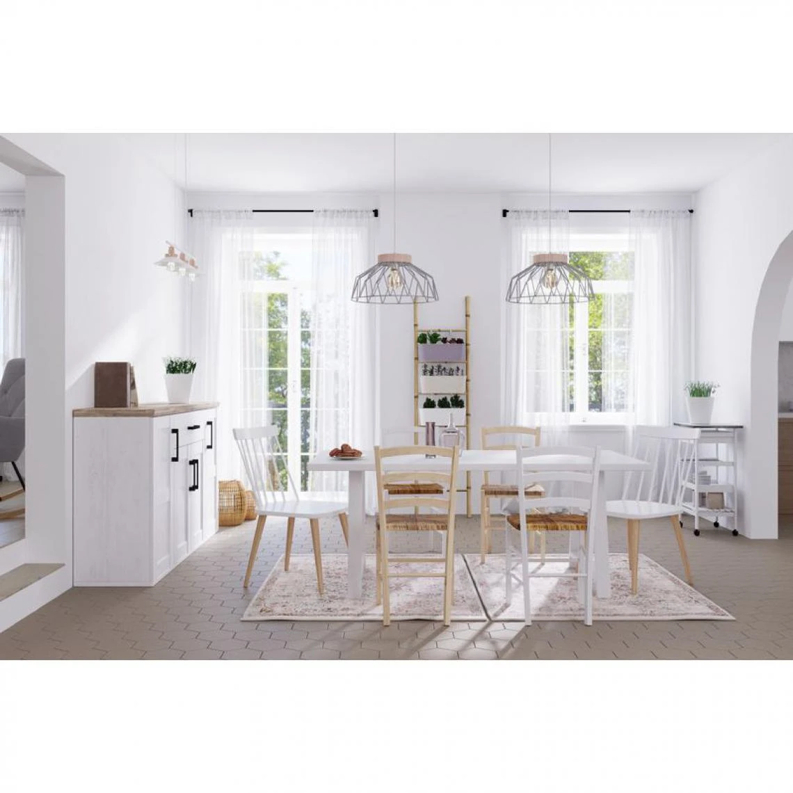 BUT Buffet 4 Portes 1 Tiroir ROMANCE Imitation Pin/ Imitation Chêne 4 BUT Buffet 4 Portes 1 Tiroir ROMANCE Imitation Pin/ Imitation Chêne – Image 2