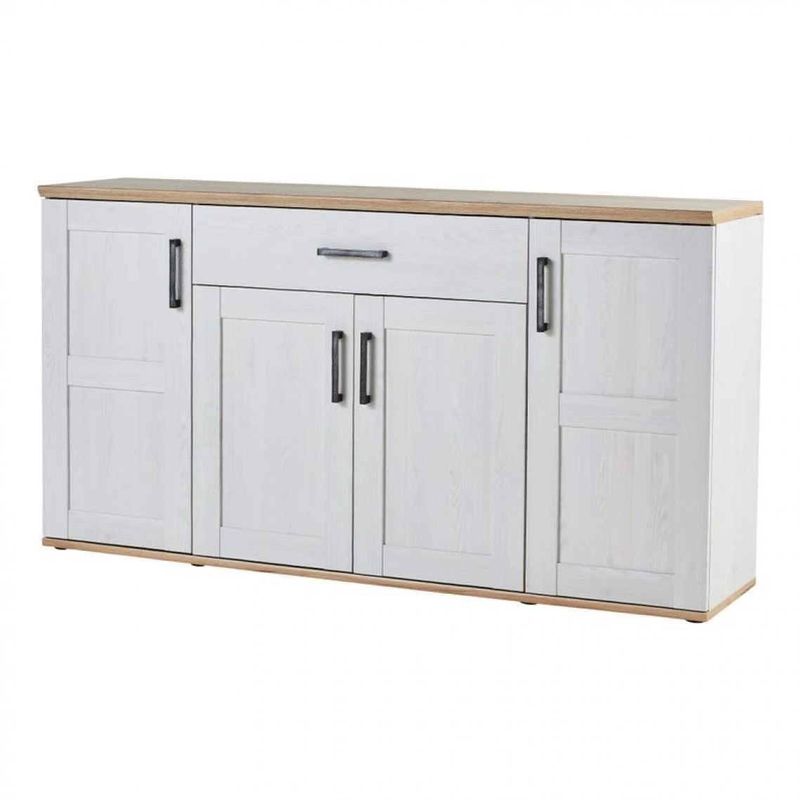 BUT Buffet 4 Portes 1 Tiroir ROMANCE Imitation Pin/ Imitation Chêne 5 BUT Buffet 4 Portes 1 Tiroir ROMANCE Imitation Pin/ Imitation Chêne – Image 3