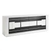Modern Living Buffet 4 Portes BELLARIVA Laqué Blanc/ Gris Anthracite -SoBuy Shop buffet 4 portes bellariva laque blanc gris 9689946 25112576 1140x1140