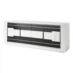 Modern Living Buffet 4 Portes BELLARIVA Laqué Blanc/ Gris Anthracite 9 Modern Living Buffet 4 Portes BELLARIVA Laqué Blanc/ Gris Anthracite -SoBuy Shop buffet 4 portes bellariva laque blanc gris 9689946 25112580 1140x1140