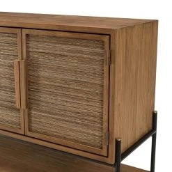 MACABANE Buffet 4 Portes En Bois De Teck Recyclé -SoBuy Shop buffet 4 portes en bois de teck recycle 501544 4 1140x1140