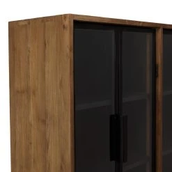 MACABANE Buffet 4 Portes Vitrées 6 étagères 1 Niche -SoBuy Shop buffet 4 portes vitrees 6 etageres 1 niche 501585 4 1140x1140