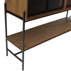 MACABANE Buffet 4 Portes Vitrées 6 étagères 1 Niche -SoBuy Shop buffet 4 portes vitrees 6 etageres 1 niche 501585 6 1140x1140