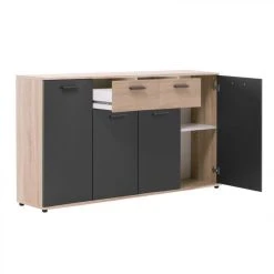 BUT Buffet 4 Portes/2 Tiroirs TOLEDO Décor Chêne Sonoma/gris 8 BUT Buffet 4 Portes/2 Tiroirs TOLEDO Décor Chêne Sonoma/gris -SoBuy Shop buffet 4 portes2 tiroirs toledo decor chene sonomagris 9160995 23915177 1140x1140