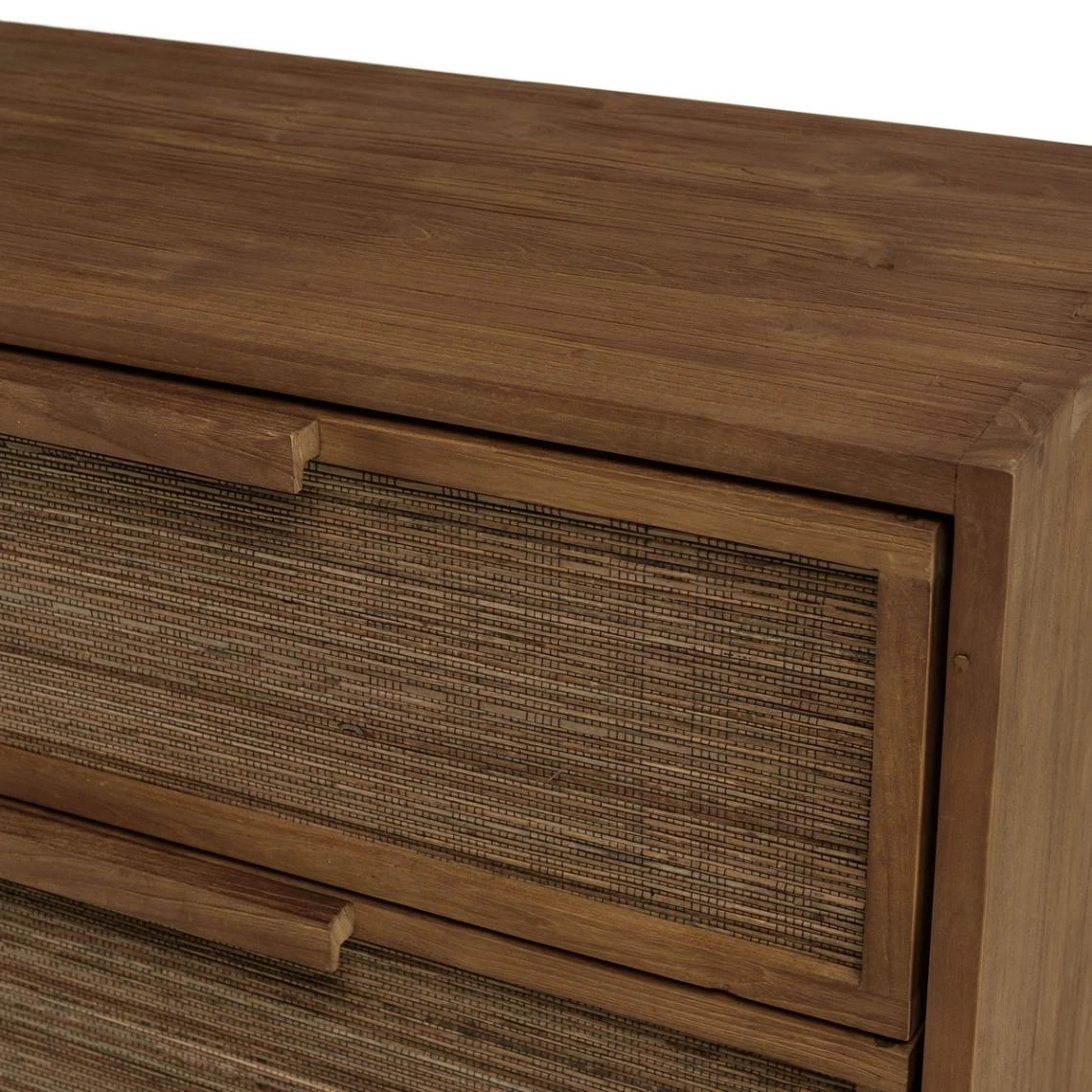 MACABANE Buffet 4 Tiroirs 1 étagère En Bois De Teck Recyclé 6 MACABANE Buffet 4 Tiroirs 1 étagère En Bois De Teck Recyclé – Image 4