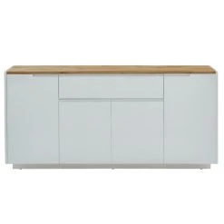 Vente-unique Buffet AMANI - 4 Portes & 1 Tiroir - MDF - Coloris: Blanc Laqué Et C... -SoBuy Shop buffet amani 4 portes et 1 tiroir mdf laque blanc coloris blanc et chene 8261467 21046953 1140x1140