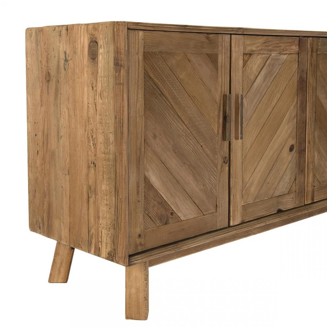 MACABANE Buffet ANDRIAN 4 Portes Bois Pin Recyclé 6 MACABANE Buffet ANDRIAN 4 Portes Bois Pin Recyclé – Image 4