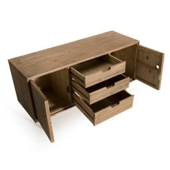 MACABANE Buffet ANDY Scandi Bois 2 Portes 3 Tiroirs Sapin -SoBuy Shop buffet andy scandi bois 2 portes 3 tiroirs sapin 3197564 2 1140x1140 2