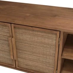 MACABANE Buffet Arrondi En Bois De Teck Recyclé 2 Portes -SoBuy Shop buffet arrondi en bois de teck recycle 2 portes 501546 4 1140x1140