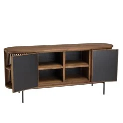 MACABANE Buffet Arrondi En Bois De Teck Recyclé 2 Portes -SoBuy Shop buffet arrondi en bois de teck recycle 2 portes 501546 6 1140x1140