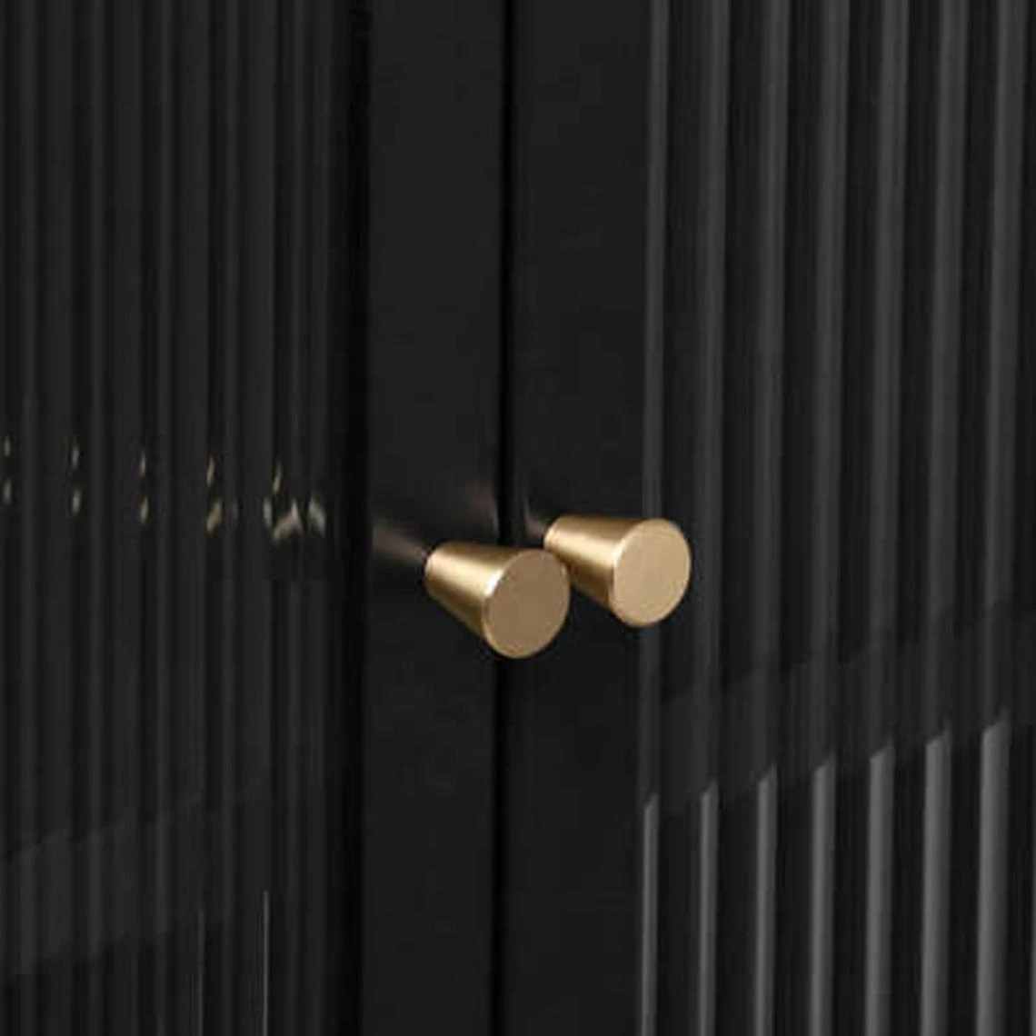 Pegane Buffet Avec 2 Portes En Verre / Acier Coloris Noir - Longueur 100 X Pr... 5 Pegane Buffet Avec 2 Portes En Verre / Acier Coloris Noir - Longueur 100 X Pr... – Image 3