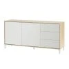Pegane Buffet Avec 2 Portes Et 3 Tiroirs Coloris Chêne Canadien / Blanc Arti... 1 Pegane Buffet Avec 2 Portes Et 3 Tiroirs Coloris Chêne Canadien / Blanc Arti... -SoBuy Shop buffet avec 2 portes et 3 tiroirs coloris chene canadien blanc artic hauteur 74 x longueur 154 x profondeur 41 cm 10516480 27258468 1140x1140
